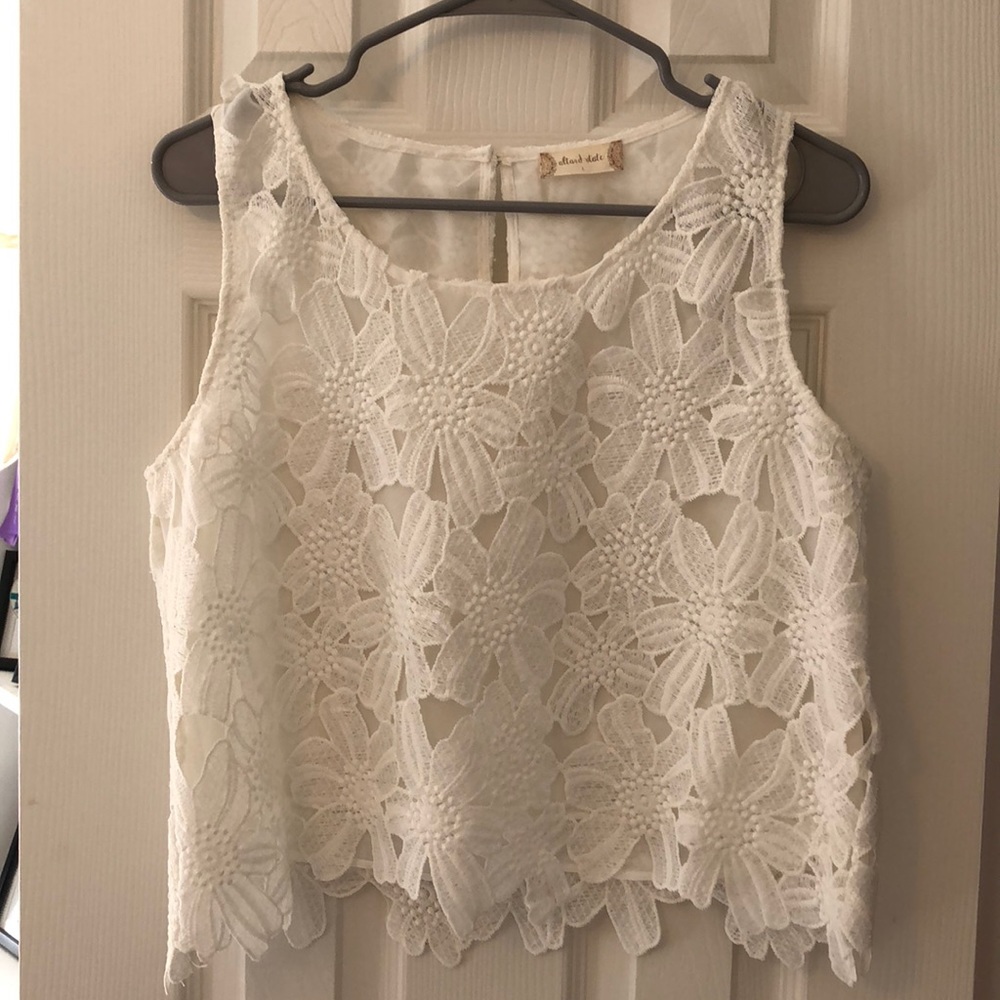 Altar’d state White Lace Tank